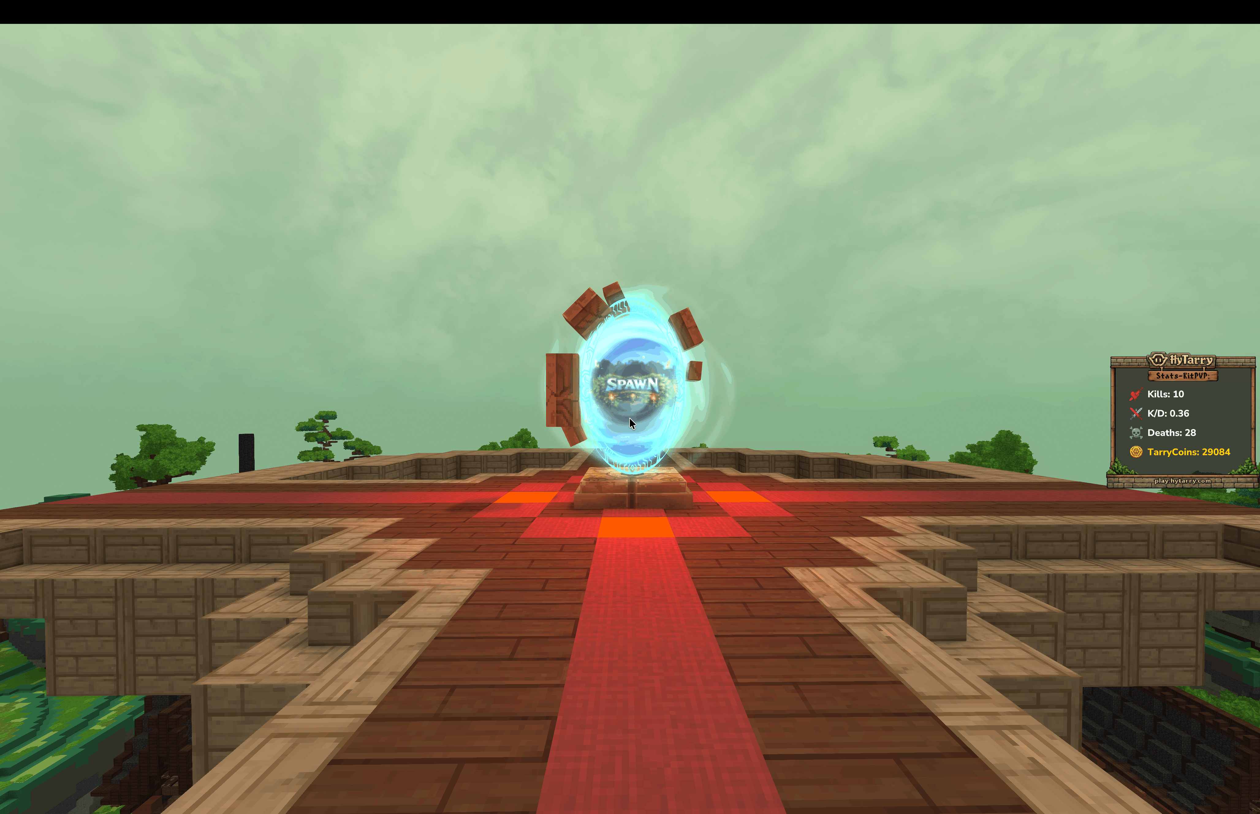 Скриншот сервера