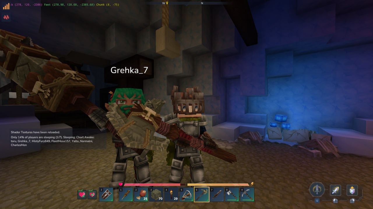 Скриншот сервера