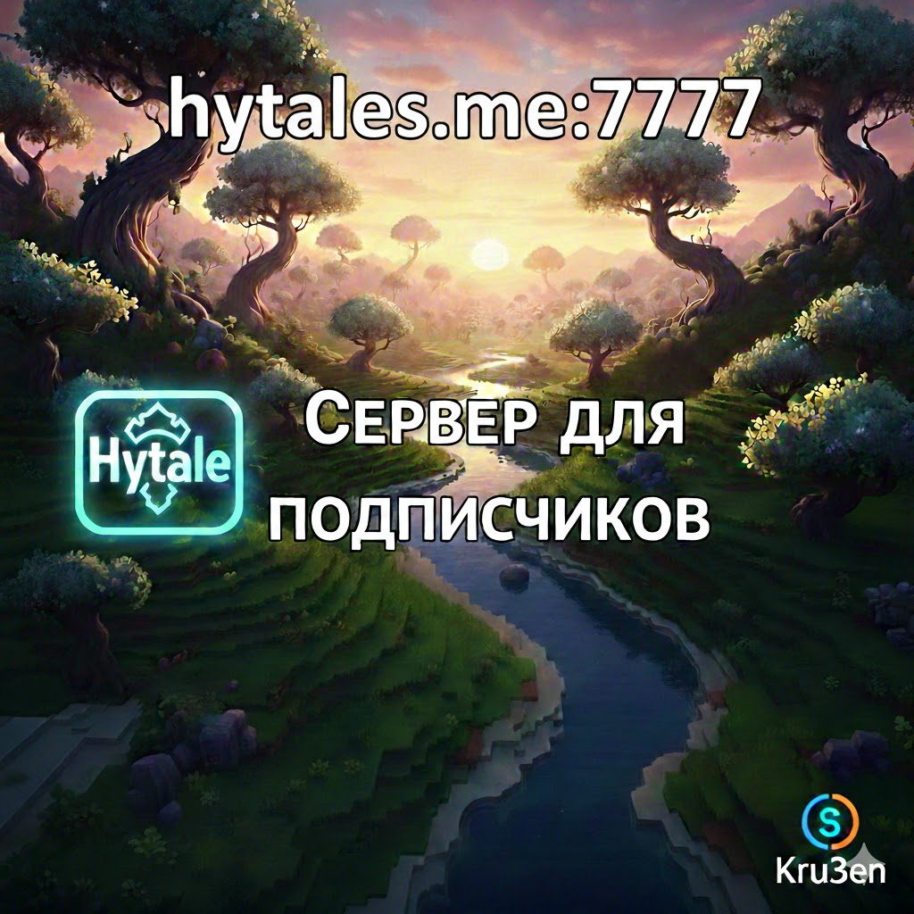 Скриншот сервера